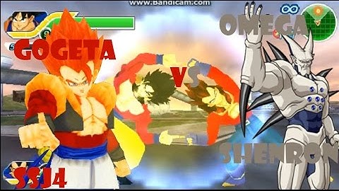Dbz Tag Team Tenkaichi Mod goku SSJ4 And Vegeta SSJ4 Fuson Gogeta SSJ4 VS Omega Shenron HD 1080p