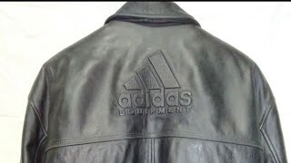 кожаная куртка 90x Adidas equipment
