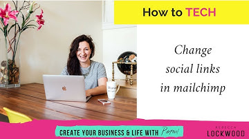 How to change social media links in mailchimp emails
