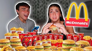 MY 100LB GIRLFRIEND EATS THE WHOLE MCDONALDS MENU