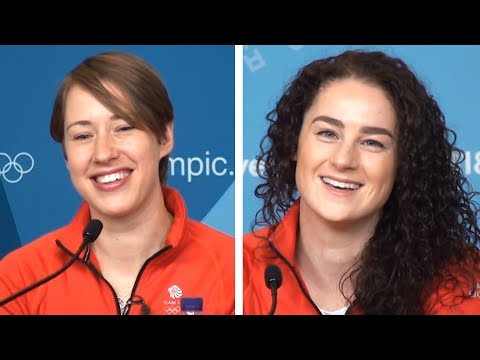 Lizzy Yarnold & Laura Deas Press Conference After Winning Skeleton Gold & Bronze - PyeongChang 2018 Lizzy Yarnold & Laura Deas Press Conference After Winning Skeleton Gold & Bronze - PyeongChang 2018