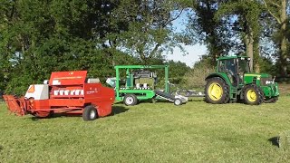 Pressing and wrapping small bales!