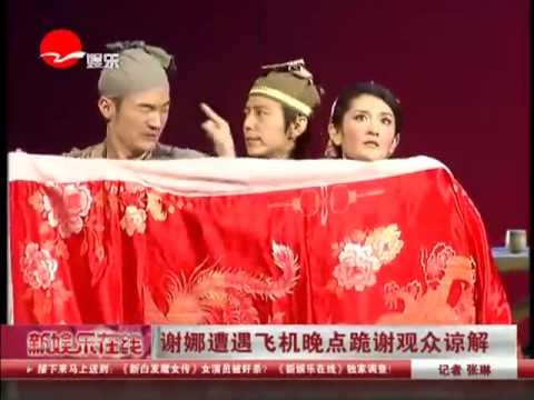 谢娜遭遇飞机晚点跪谢观众谅解.mp4