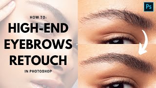 How to RETOUCH EYEBROWS in Photoshop // High-end beauty retouching tutorial [Vera Change] screenshot 2