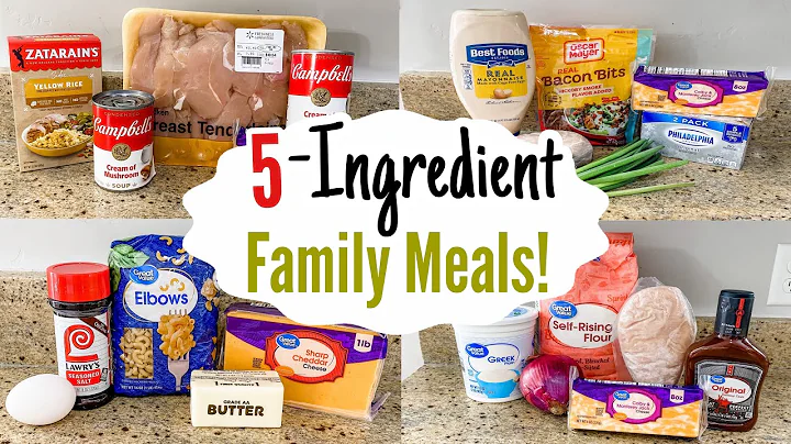 5-INGREDIENT RECIPES | 5 Quick & EASY Weeknight Di...