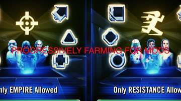 SWGOH Progressively Farming For Mods