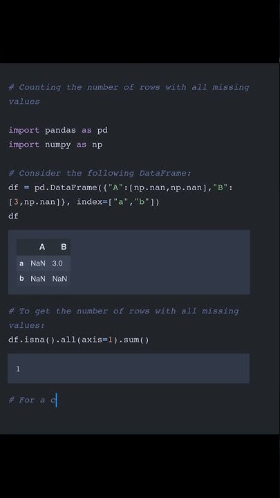 Counting the number of rows with all missing values in Pandas DataFrame ...
