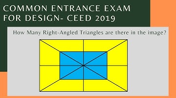 CEED 2019 Question with Answer | Analytical Reasoning | How many right-angled triangles | Tricks