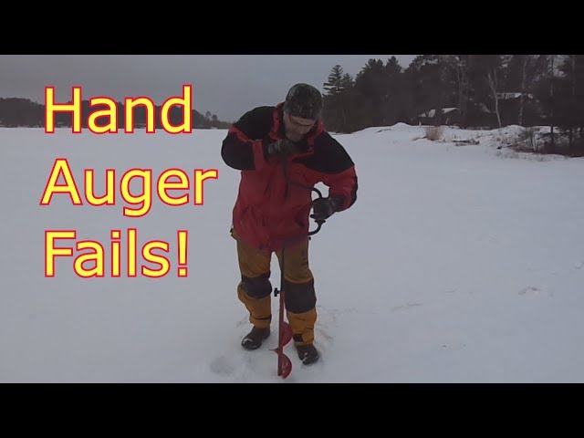 Ice Fishing Tips - Stop Wrecking Your Hand Auger! 