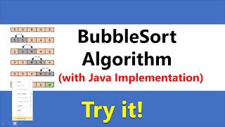 BubbleSort Algorithm with Implementation in Java