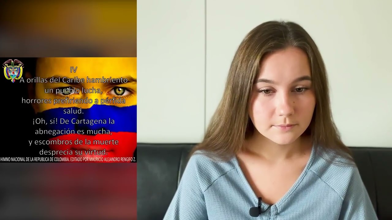 RUSA REACCIONA A HIMNO NACIONAL DE COLOMBIA letra y Música