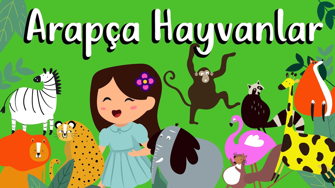 ARAPÇA HAYVANLAR 🦒🐒🦁🐠🐘🐞