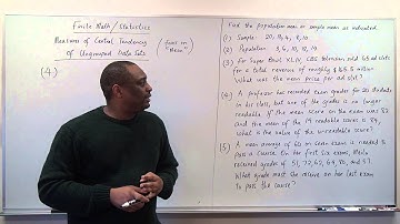 Measures of Central Tendency - Part 1