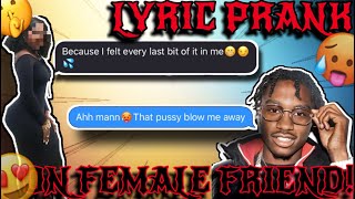 LIL TJAY - “Sex Sounds” | LYRIC PRANK ON FEMALE FRIEND!!🤫**GONE RIGHT**