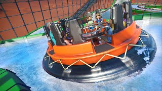 Planet Coaster  Water Rapids Ride Built Inside a Giant Cube!