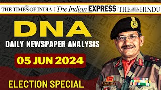 Daily Newspaper Analysis | 05 Jun 2024 | Current Affairs For Defence Aspirants | SSB #upsc #cds