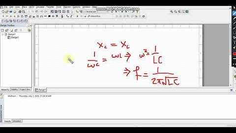 Series Resonance Circuit in Multisim 14.2