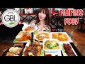 FILIPINO FOOD MUKBANG 먹방 Crispy Pata, Kare Kare, Bagoong Fried Rice, Bangus Sisig, Palabok, Turon