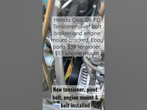 Honda Civic ‘06 FD up and running again after broken tensioner pivot