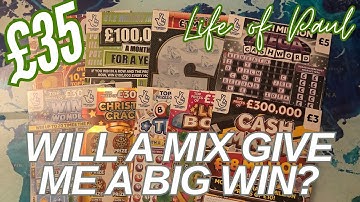 £35 mix of National Lottery scratch cards.