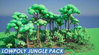 Build A Beautiful 3D Jungle - Lowpoly Foliage Asset Pack