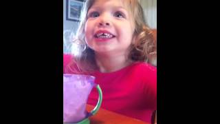 Averly spells her name for the first time