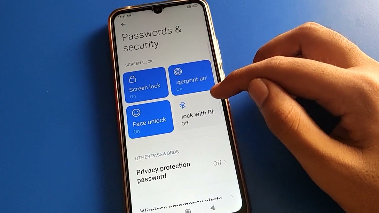 lock screen settings lock screen settings