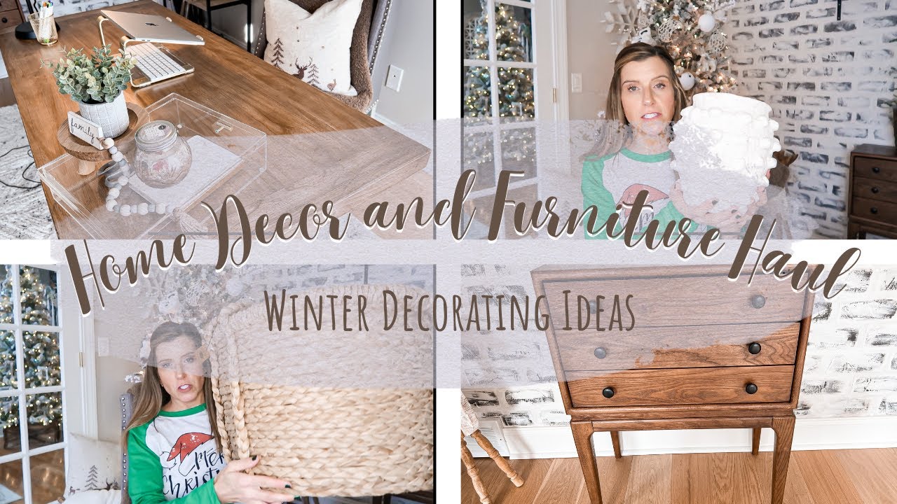 *NEW* FURNITURE AND HOME DECOR HAUL WINTER DECORATING IDEAS HOMARY REVIEW YouTube