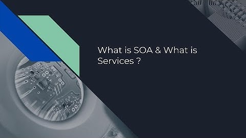 SOA - What is SOA and Services | SOAP & REST