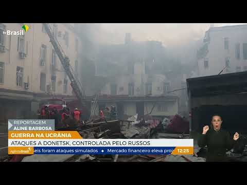 Donetsk, região controlada pelos russos, sofre bombardeios