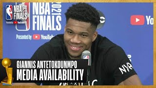 Giannis Antetokounmpo Game 1 Postgame Press Conference | #NBAFinals