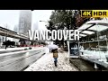 [4K HDR] First  Snow in Vancouver Canada 🇨🇦 Dec, 2023 - Walking Tour in Burnaby, British Columbia