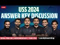 Uss 2024  answer key discussion   uss exam discussion