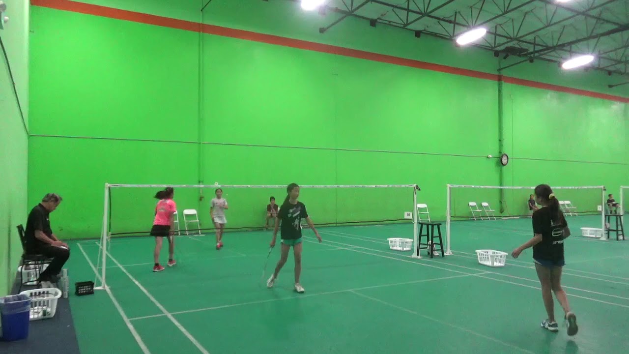 2019 Nov CBA  U13 GD  Ariel Zhao/ Phoebe Yu  VS Angela Ye/ Jasmine Yeung