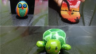 //art craft ideas for small stone// stoneart ideas