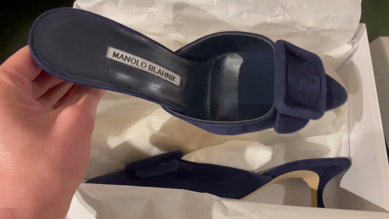 Manolo Blahnik Mules Unboxing MANOLO BLAHNIK 23AW VERALLIフラット 