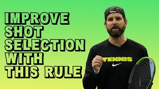 Improve Shot Selection With This Rule - Tennis Strategy And Tactics