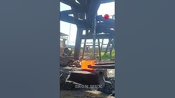 Creating Flanges Using Iron Billet #iron #flange