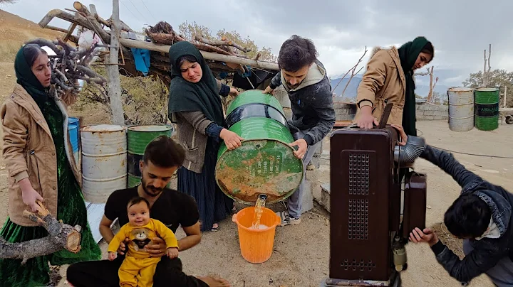 Nomadic Life: Nomadic Struggle to Survive in Winter❤️‍🔥: Nomadic Life Routine in the Cold☃️