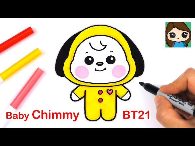 How to Draw BT21 BABY Chimmy | BTS Jimin Persona class=