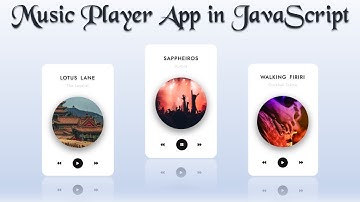 Working Music Player App 🎵 in HTML CSS & JavaScript in Hindi in 2020