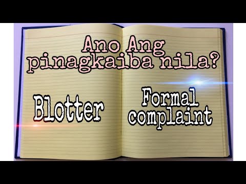 2 uri ng Reklamo(2 kinds of complaint)