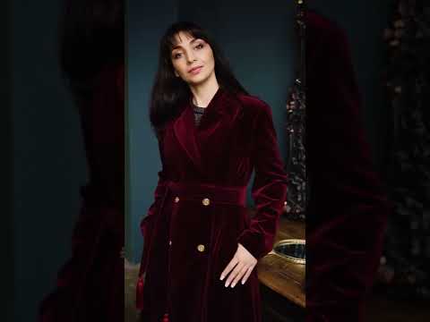 Bravissimo Collection | Бархатное пальто цвета бордо. Коллекция Осень/Весна♥️