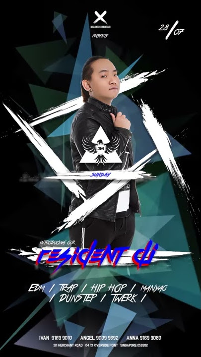 DJ JM - X Music Club Singapore (Live band, Dance performance, DJs, Karaoke, Darts, Arcade)