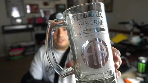 Etching a glass from start to finish