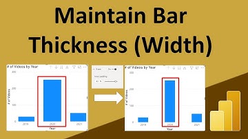 Maintain Bar Thickness(Width) in Power BI