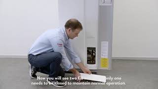 Which valves should I turn when pressure drops?