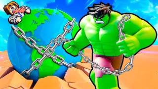 QUEM VENCER O HULK PUXANDO PESO E EXPULSO PARA O PRÓXIMO MUNDO - ROBLOX