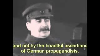 Stalin speech - November 7, 1941 [English subtitles]