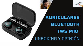 Auriculares Bluetooth TWS M10 (unboxing y opinión)